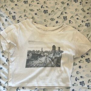 Garage White Cityscape Kids Tee